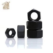 Hexagon Hex Nuts M2 M2.5 M3 M4 M5 M6 M8 M10 M12 M14 M16 M18 M20 M22 M24 M27 M30 M36 óxido preto aço carbono metric hex nuts