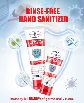 

50ml Hand Sanitizer Contains 75% Antibacterial Gel Alcohol travel Hand Cleaning Gel No-clean Refreshing for Child Adult