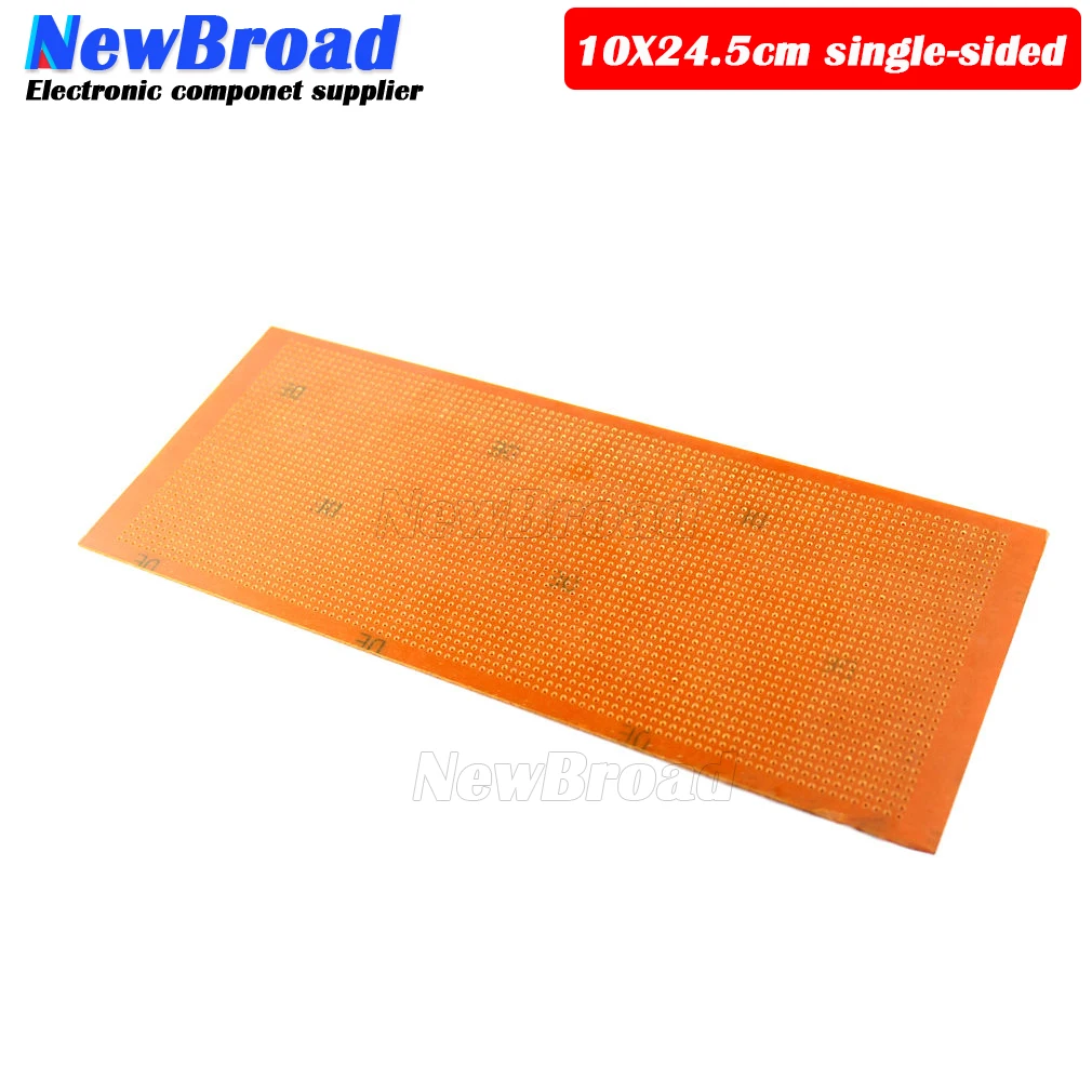 2PCS 10*24.5CM 단면 베이클라이트 (긴 와이어 패드) 1.5 두께 2.54 간격 범용 범용 회로 기판 PCB