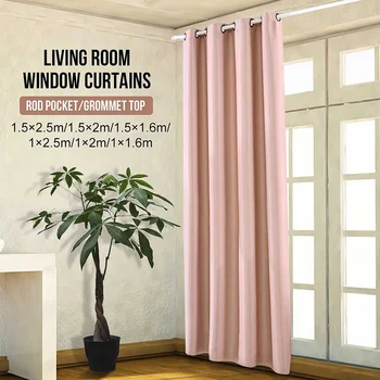 

Modern Blackout Curtains for Living Room Bedroom Curtains for Window Treatment Drapes Solid Finished Blackout Curtains