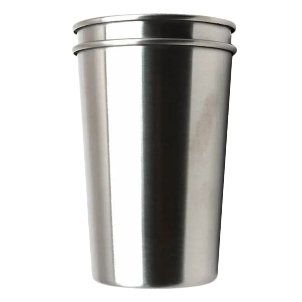 Нержавеющая сталь рот стекло Спирит стекло ударопрочный детский стакан для воды Белый бокал для вина 350 мл