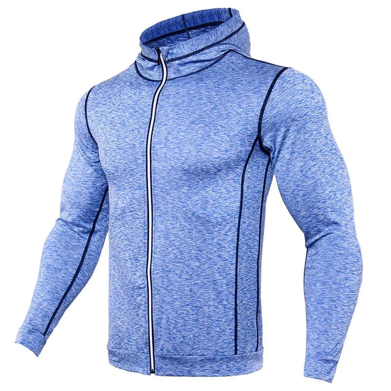 Новое модное мужское термобелье, мужской длинный осенний зимний комплект с высоким воротом, Теплые Топы, компрессионный спортивный костюм размера плюс S-4XL - Цвет: Sweatshirt