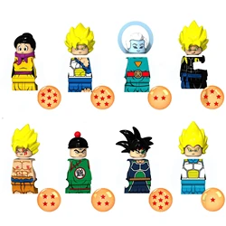 Ensemble complet de blocs de construction de la série Dragon Ball, pièces complètes du corps, figurines miniatures, poupées mobiles assemblées, jouets cadeaux éducatifs 
