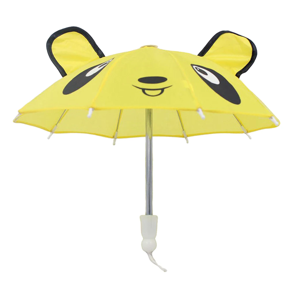 Cute Doll Toys Suny Rainy Umbrella for 18inch American Dolls and Other 18 inch Dolls Decoration Games - Panda