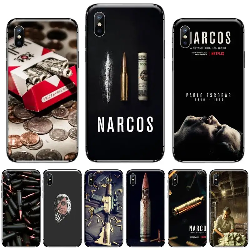 Pablo Escobar Drug lord American TV show Cover Black Shell Phone Case For iphone 5 5s 5c se 6 6s 7 8 plus x xs xr 11 pro max | Мобильные