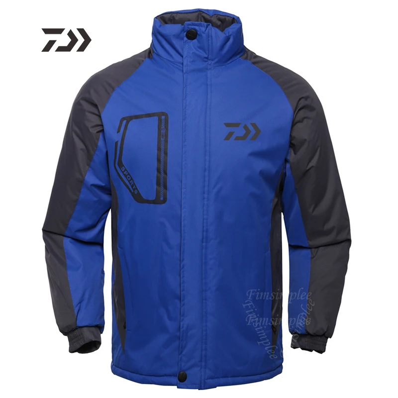 Daiwa Clothes Autumn Winter Fishing Clothing Thicken Keep Warm Windproof Men Fishing Jacket Men Outdoor Mountaineering Suit