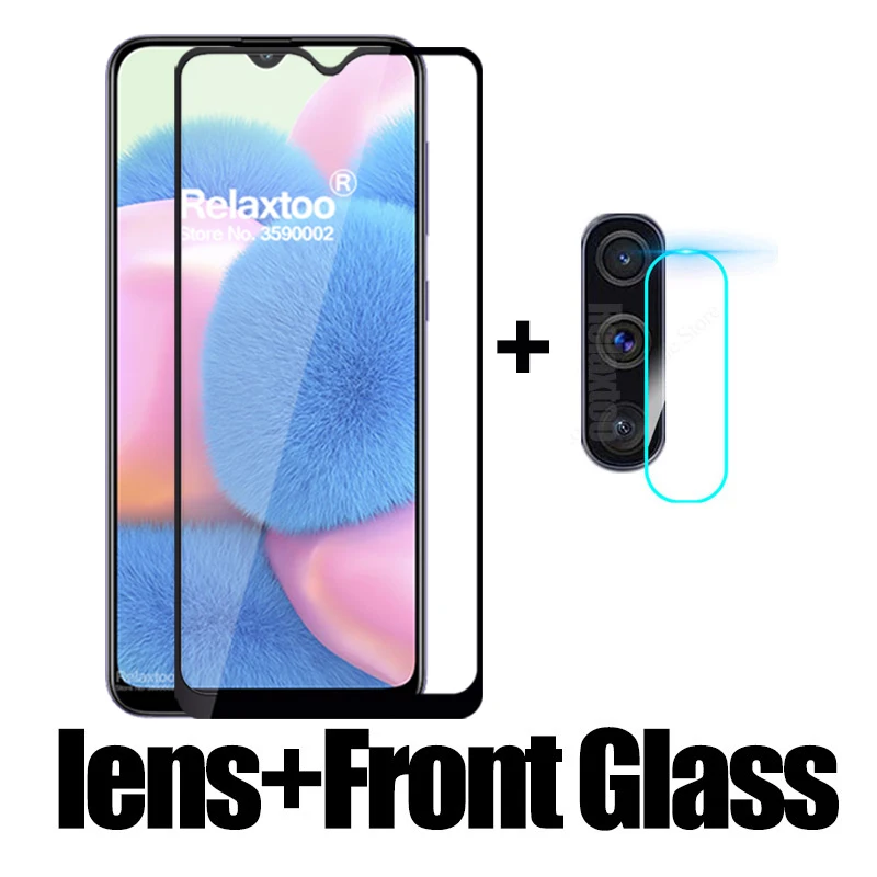 2-in-1 glass 2 в 1 Защитное стекло для камеры для samsung Galaxy a30s закаленное стекло 3D чехол samsun s30s a 30s a307F Защитная пленка для объектива - Цвет: 2-in-1 glass
