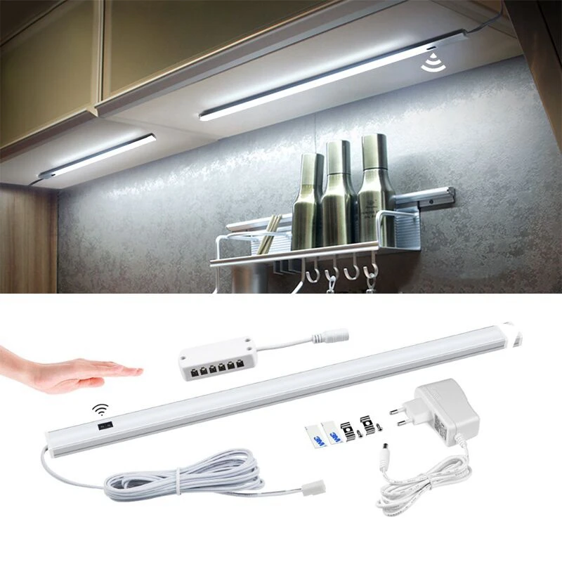 Kitchen Cabinet Accessories Light Hand Sweep Switch DIY Cupboard Kitchen Wardrobe LED Bar Light Lamp 30/40/50cm Hand Wave Lights Kitchen Cabinet Accessories Light Hand Sweep Switch DIY Cupboard Kitchen Wardrobe LED Bar Light Lamp 30/40/50cm Hand Wave Lights
