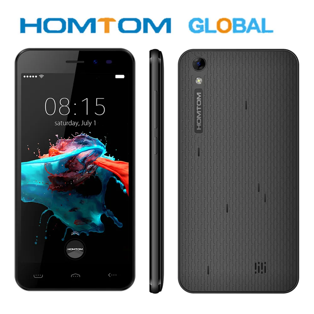 Оригинальный HOMTOM HT16 5 0 дюймов смартфон Android 6 MTK6580 четырехъядерный 1 ГБ ОЗУ 8 Гб ПЗУ
