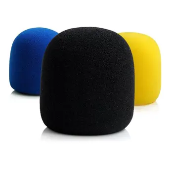 

1PC Microphone Foam Thicken Mic Cover Sponge Professional Studio WindScreen Protective Grill Shield Soft Microphone Cap