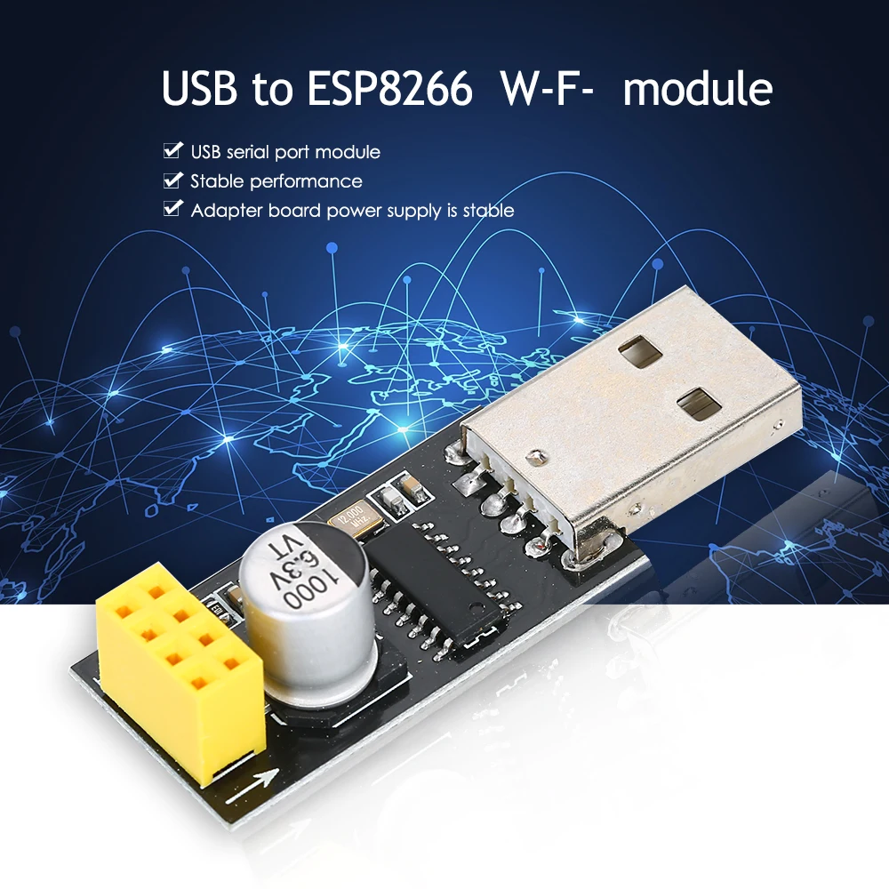 Pinboard USB к ESP8266 беспроводной модуль W-f-Adapter конверсионная плата коммутатор
