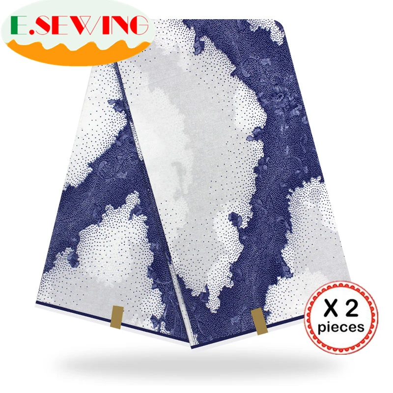 Африканская восковая ткань с принтом Анкара для шитья Анкара африканская ткань 12 ярдов нигерийская хлопковая ткань Гана для платья 9015