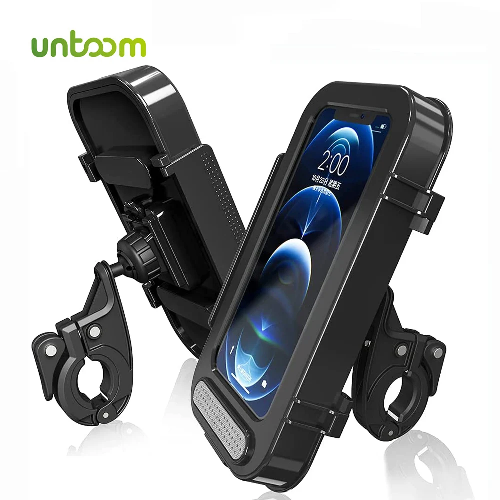 Untoom Bicycle Phone Holder Waterproof Bike Motorcycle Handlebar Cellphone Stand Universal Motorbike Scooter Mount Bracket | Мобильные