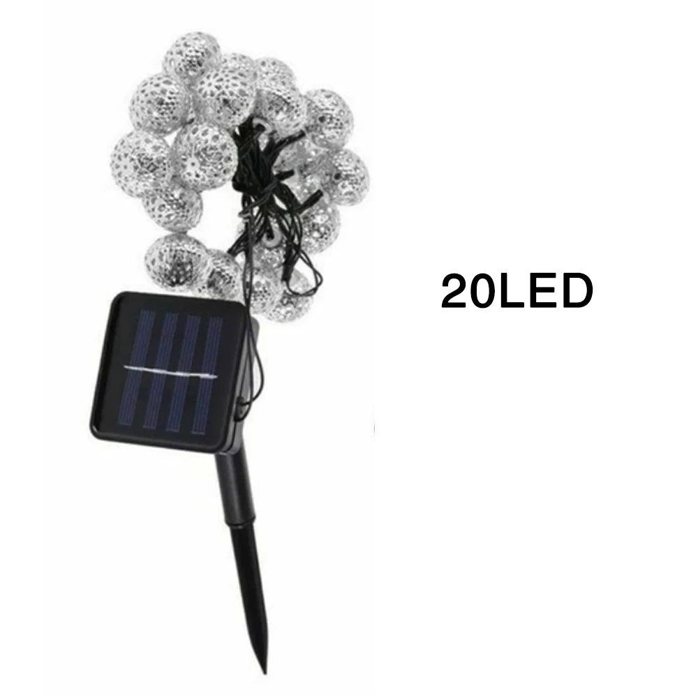 Солнечная энергия 10/20LED Марокканская Ландшафтная лампа, рождественские, вечерние, праздничные, свадебные, домашние солнечные гирлянды, сказочные гирлянды
