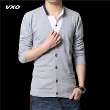Новинка, VXO, мужской кардиган, свитер, мужской свитер для самостоятельного развития, деловой мужской свитер, мужской кардиган с v-образным вырезом