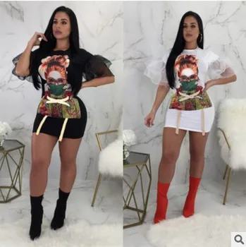 

J1461# Europe and America Foreign Trade Women's Skirt 2 Color Selectable