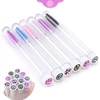 20pcs Reusable Eyebrow Brush Tube Leopard Serpentine Diamond Mascara Wands Dust-proof Eyelash Extension Supplies Makeup Tool 1