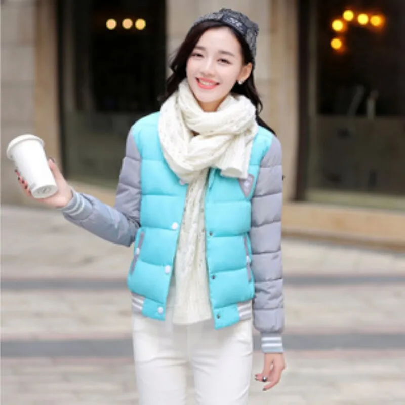 

2016 Winter New Style Korean-style Cotton-padded Clothes Women's Short Warm Slim Fit Slimming Baseball Cotton Coat