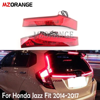 

MZORANGE 2PCS For Honda Jazz Fit 2014 2015 2016 2017 Car LED Tail Light Rear Bumper Light Brake Light Auto Bulb Decoration Lamp