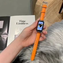 

Genuine Leather Strap For Huawei Honor Band 6 Smart Watch Bracelet for Honor 6 Wristband Replacement Strap For Huawei Band 6 Pro