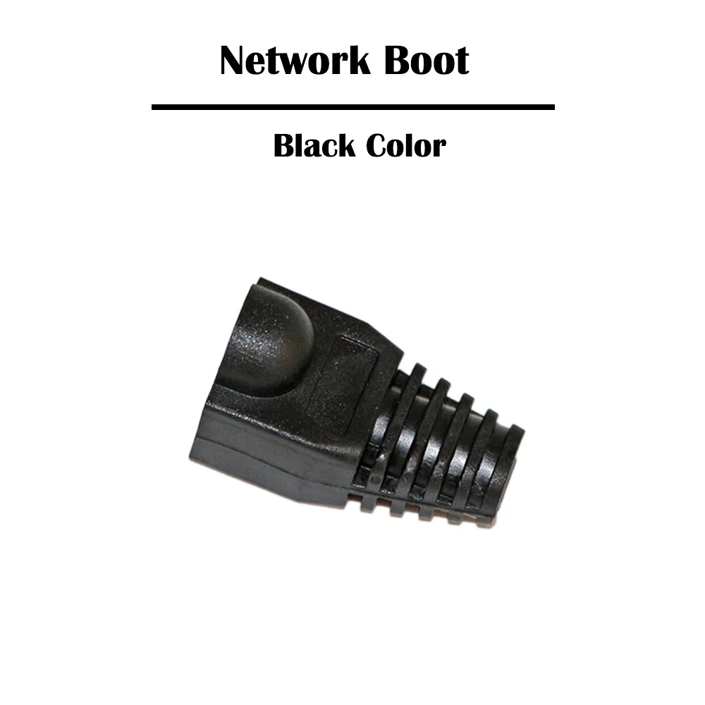 Сетевые сапоги RJ45 50 шт. черные/серые Cat 5e 6 сетевой кабель RJ 45 штепсельные