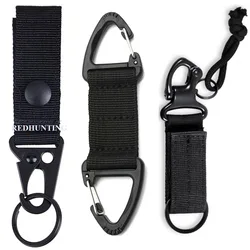 Correas de Soporte para Llavero Molle táctico, Clip de ganchos, hebilla multiusos, cinturón militar para exteriores, colgador de mochila, 1 Uds.