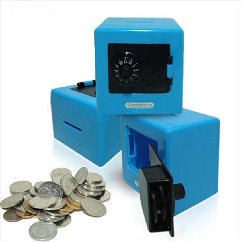 1Pc Creative Piggy Bank Safes Coin Storage Box Mini Password Piggy Bank Boxes Money Cash Box Deposit Cipher Case, Kids Toys - Famidy.com