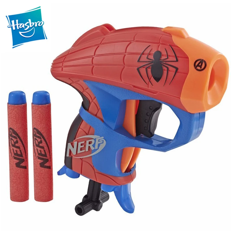 Пусковое устройство NERF Warrior Мстители Капитан Америка мягкий пулемет детская