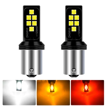 

2Pcs 1156 Ba15s 7440 T20 1156 BAU15D LED Bulbs No Hyper Flash lights Auto Car Turn Signal lights brake daytime running lights