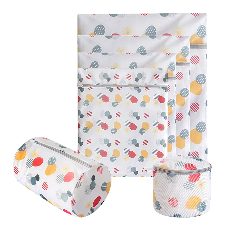 1Pc Microfiber Zippered laundry bag Mesh washing bag Socks Bra Lingerie Underwear Laundry Care Laundry bag Travel storage bag