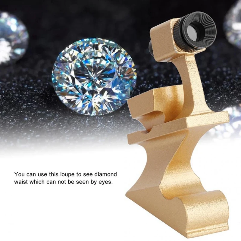 

Metal Magnifying Diamond Waist Prism Portable Jewelry Mirror Viewer Tool Magnifier Loupe Test Magnify Diamond Waist