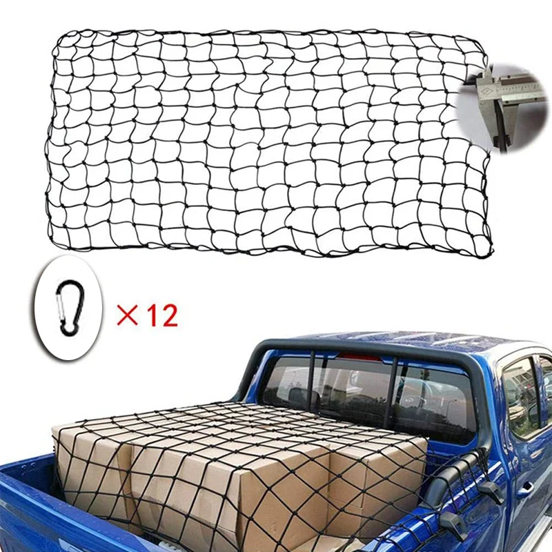 Filet de chargement pour lit de camion et voiture, avec crochets