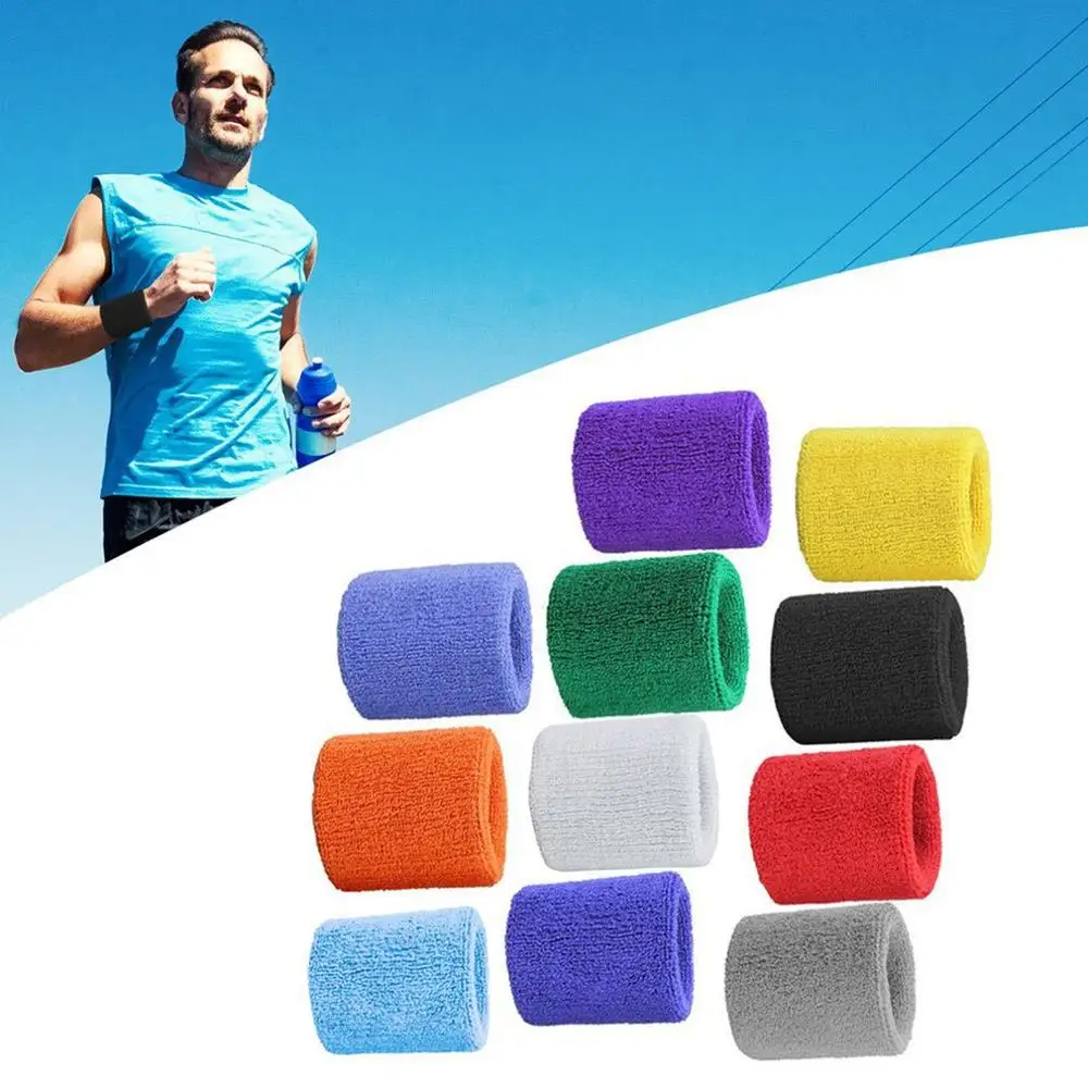 

Sports Sweat Absorbing Towel Wristband Fashion Comfortable Wrist Protection Sweatbands Cotton Wristbands