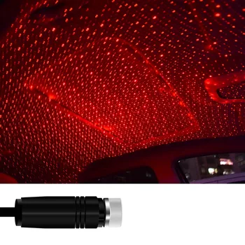 

Atmosphere Decorative Lamp LED Car Roof Star Night Light Projector Adjustable Multiple Lighting Effects Atmosphere Galaxy Lamp