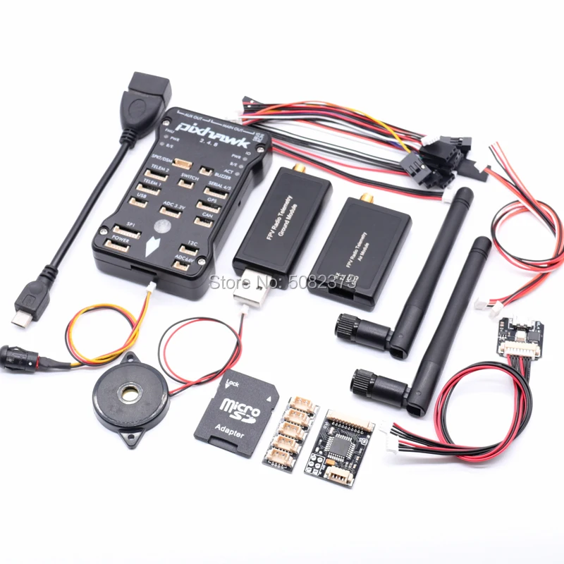Контроллер полета Pixhawk PX4 PIX 2.4.8 32 бит с 4G SD зуммером PPM I2C + RGB usb 3DR 100/500 МВт