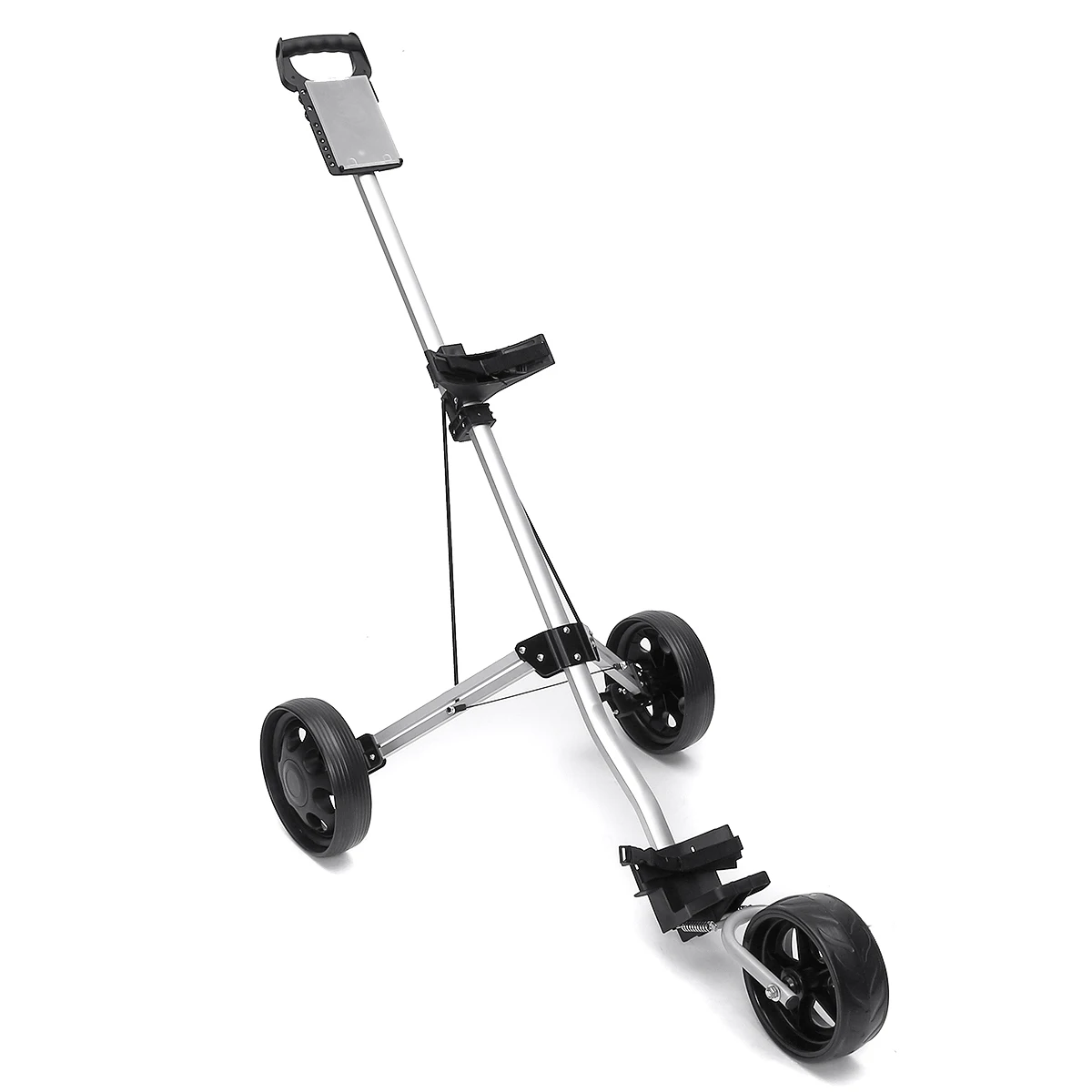 

Adjustable 3 Wheels Golf Pull Cart Iron Golf Trolley Cart Push Pull Golf Cart Aluminium Alloy Multifunctional Foldable Trolley