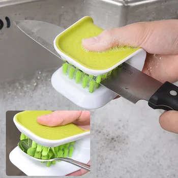 

1 PCS Blade Brush Knife and Cutlery Kitchen Cleaner Brush Bristle Blade Scrub Kit