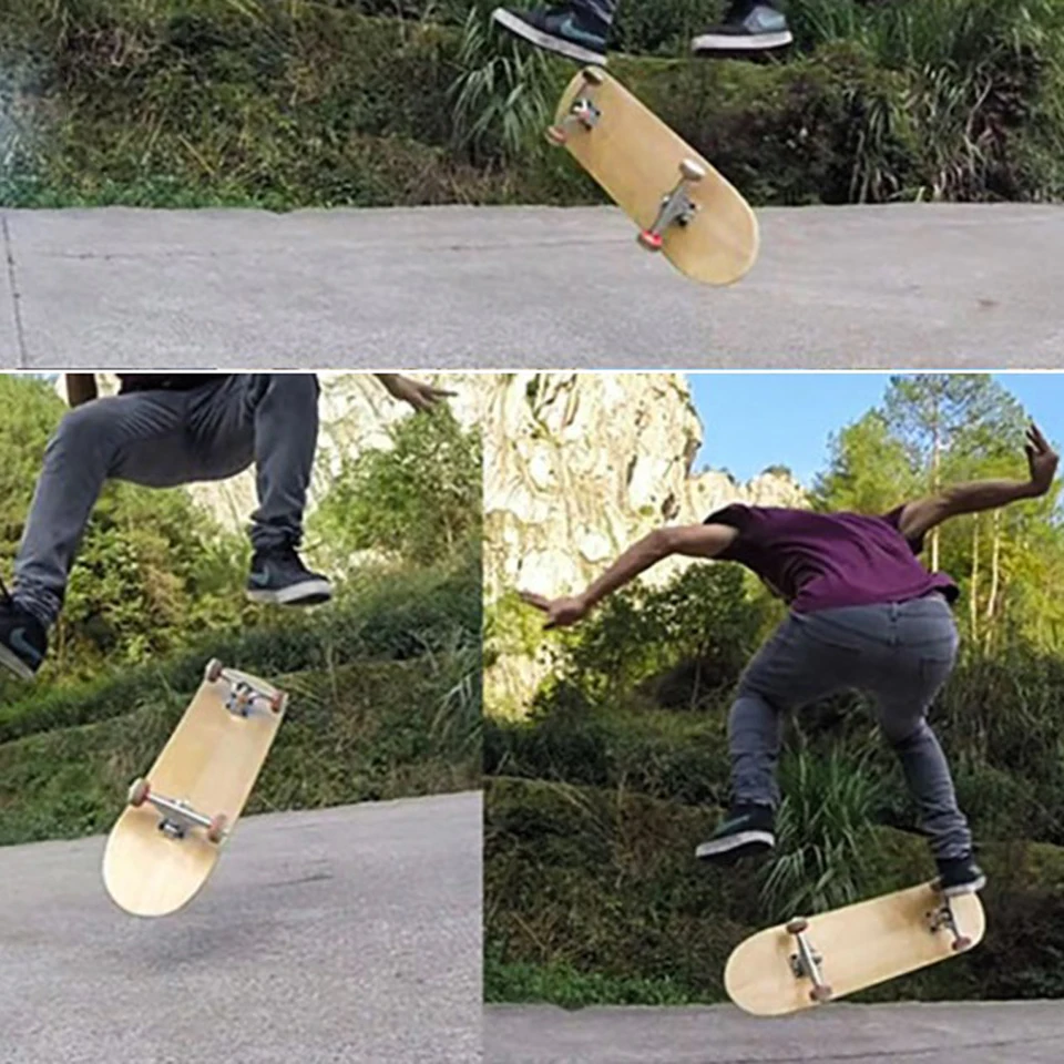 Planche De Skateboard Vierge En Bois 7 Plis - 58.5x14.6 Cm - Pour Graffiti, Customisation Et Peinture DIY