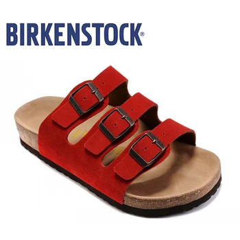 

BIRKENSTOCK 2019 Florida BF DD Damen Pantolette mit Fussbett Women Beach Slippers Unisex shoes 813 Birkenstock Women's Slippers