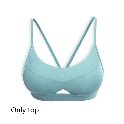 Gray green top 2 шт., женские комплекты для йоги, одежда для спортзала, спортивные Леггинсы с высокой талией, штаны для йоги, бега, сексуальный пуш-ап спортивный бюстгальтер, спортивная одежда, комплект для фитнеса - Цвет: Gray green top