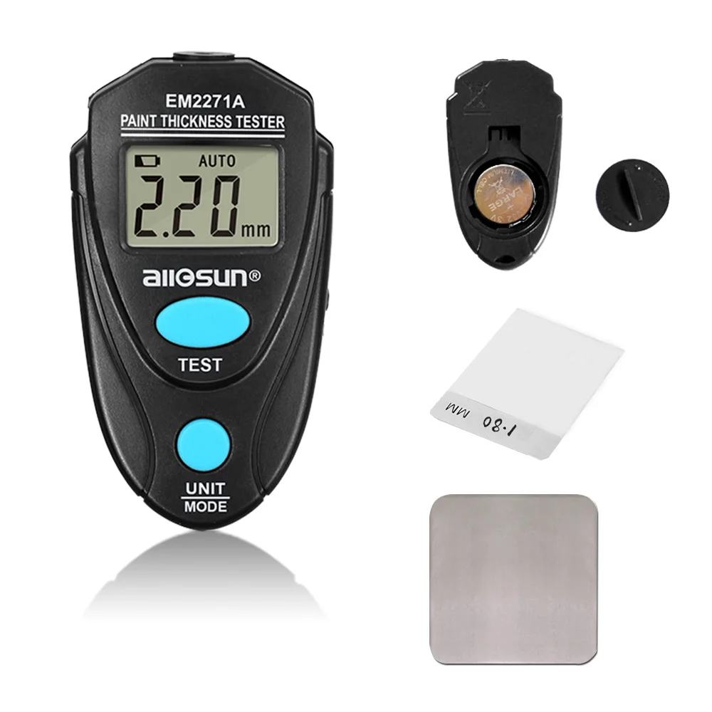 Paint Thickness Gauge Handheld Automotive Coating Thick Tester Portable Tool