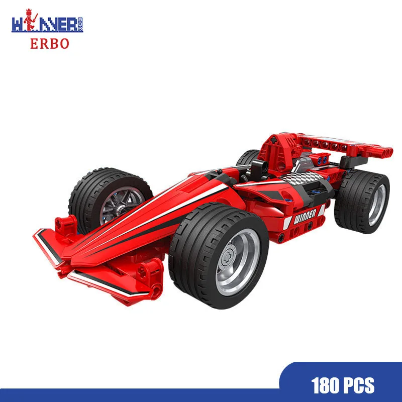 ERBO 180 шт. 1:8 Конструкторы формула один F1 гоночная модель автомобиля Строительные