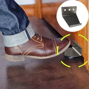 

Hands Free Touchless Foot Door Opener Handle Bracket Thick Metal Anti Germ Door Handle Home Contactless Foot Door Opener Handle