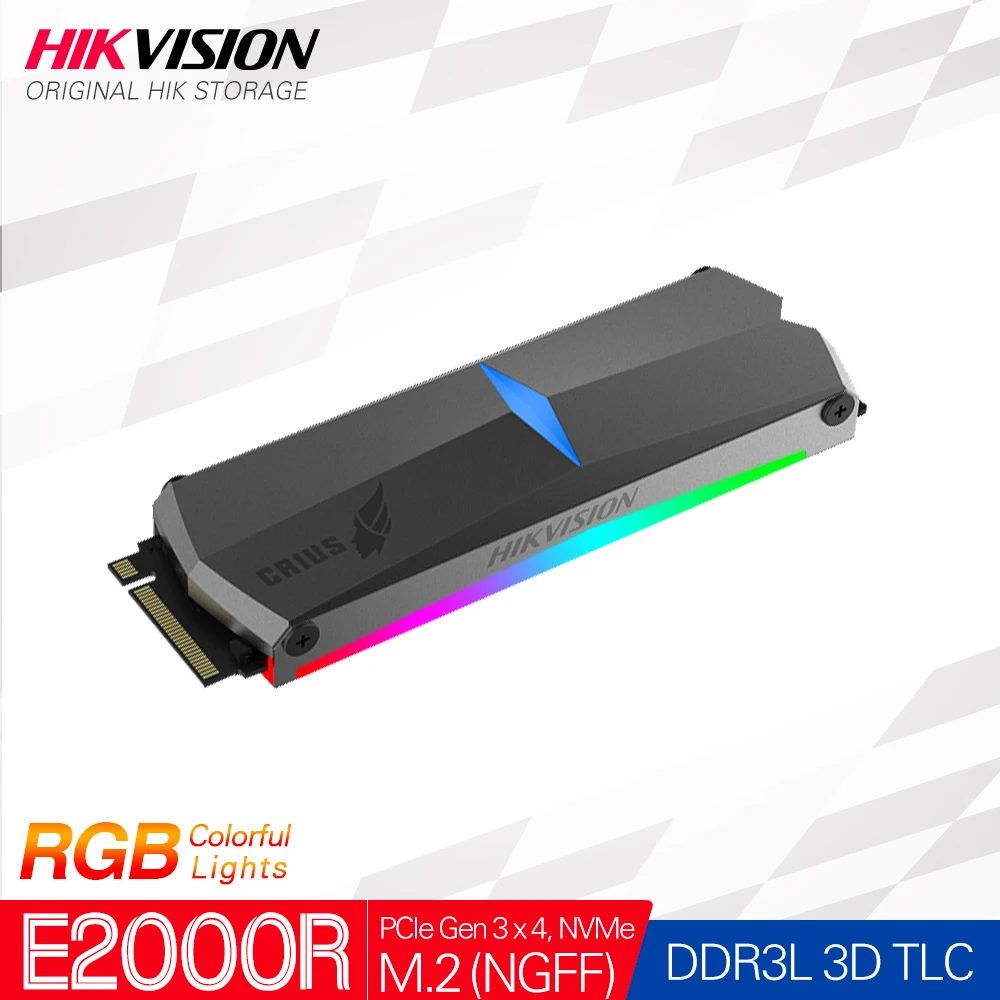 Hikvision HikStorage SSD RGB 256 ГБ 512 1 ТБ M.2 ngff Nvme PCIe Внутренний твердотельный диск SDD 2280 для