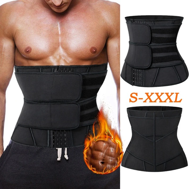 Men Neoprene Body Shaper Waist Trainer Tummy Control Slimming Belt ...