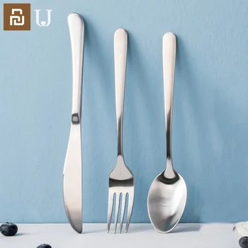 

Youpin Jordan&Judy 3pcs set Cozy Zone Dinnerware Set Stainless Steel Tableware Luxury Cutlery Set Knife Fork Dining Western