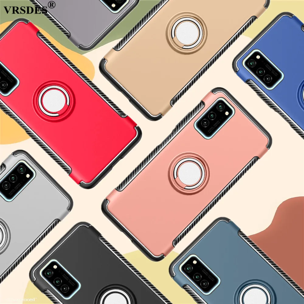 For Huawei Honor V30 Pro 20 10 9 8 Lite P Smart 2019 Hard Magnetic Ring Armor Case Plus Capa | Мобильные телефоны и