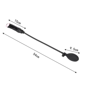 VATINE Inflatable Dildo Black Huge Dildo with Pump Anal Plug Butt Plug Large Fake Penis Female Masturbation Sex Toys for Women 4