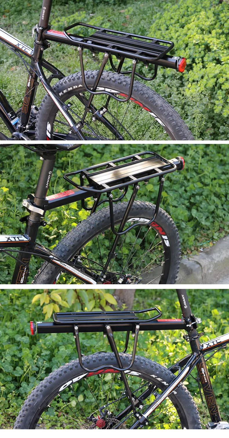 Deemount จักรยานกระเป๋าเดินทาง Carrier Cargo ด้านหลังชั้นวางขี่จักรยานขาตั้งผู้ถือ Trunk Fit 20-29 ''Mtb & 4.0'' จักรยานไขมัน