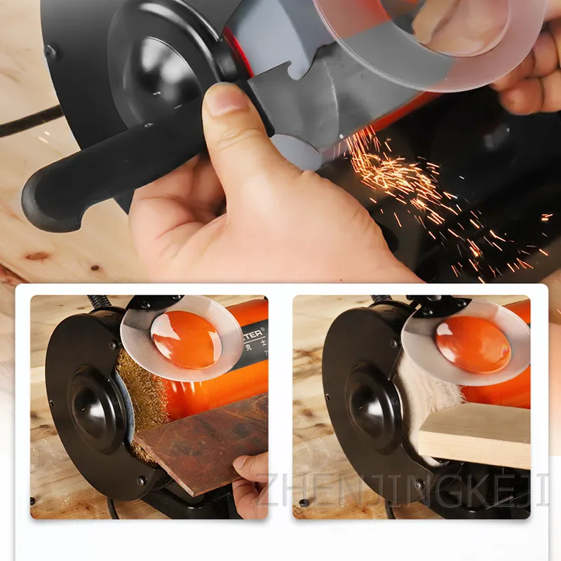 6 дюймов настольный шлифовальный ремень шлифовальный станок для полировки ножей машина деревообрабатывающее шлифование колеса ленточная машина